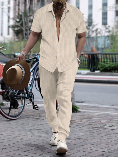 Conjunto de Playa Hombre: Camisa Suelta y Pantalón Corto - Image 28