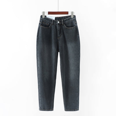 Pantalones Vaqueros Rectos Delgados para Mujer - Estilo Clásico Vintage - Image 7