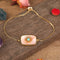 Stone Bead Pendant Women Paved Sun Flower Rosado Shell Bracelet
