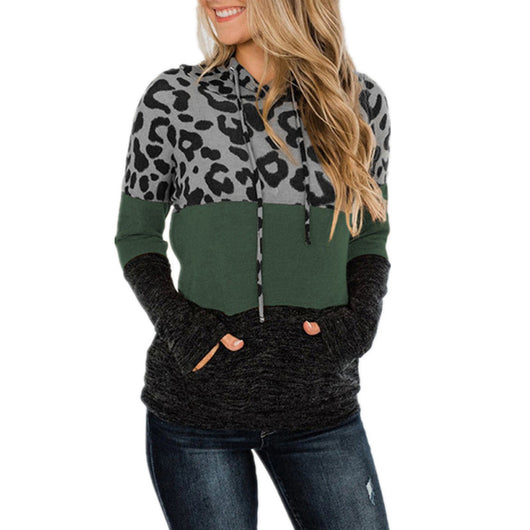 Sudadera Holgada con Estampado Mosaico y Capucha - Image 4