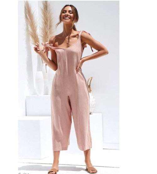 Jumpsuit Ancho de Lino para Dama - Diseño Fresco para Verano - Image 5