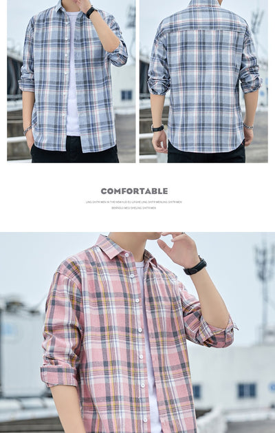 Camisa Casual de Algodón Transpirable Ultraligera para Hombre - Image 14