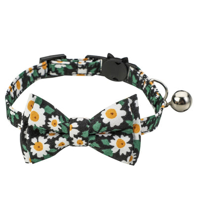 Collar Floral de Algodón con Moño para Gatos - Image 6