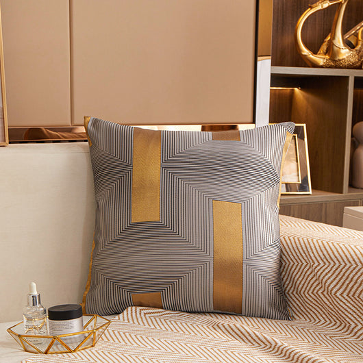 Funda de Almohada Jacquard Cuadrada para Sofá Diseño Minimalista - Image 18