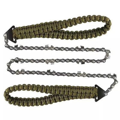 Kit de Supervivencia Portátil: Cuerda Trenzada, Sierra de Bolsillo y Paraguas Táctico - Image 11