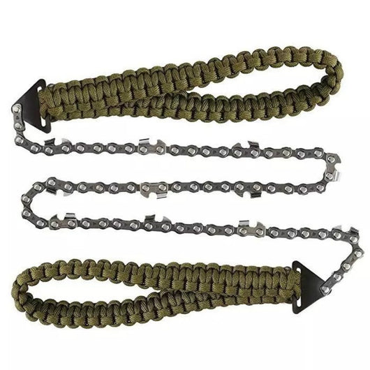 Kit de Supervivencia Portátil: Cuerda Trenzada, Sierra de Bolsillo y Paraguas Táctico - Image 11