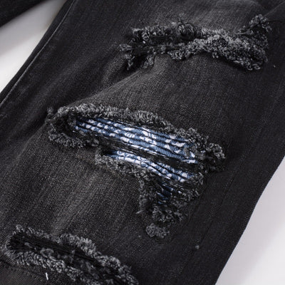 Jeans Slim Ajustado con Detalles Rotos - Image 7