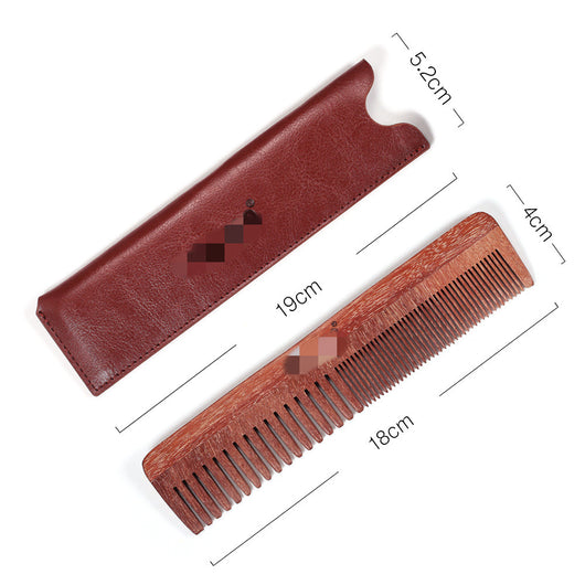 Peine de Dientes Gruesos en Madera de Sándalo Rojo - Image 13