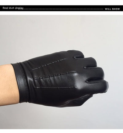 Guantes de Piel de Oveja Forrados en Polar para Hombre - Cálidos y Resistentes - Image 14