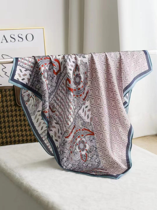Pañuelo de Seda Cuadrado Lujo Elegante - Accesorio Premium para Regalo - Image 16