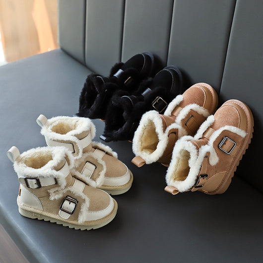 Botas Cortas para Niña con Lana Genuina y Suela Antideslizante - Image 5