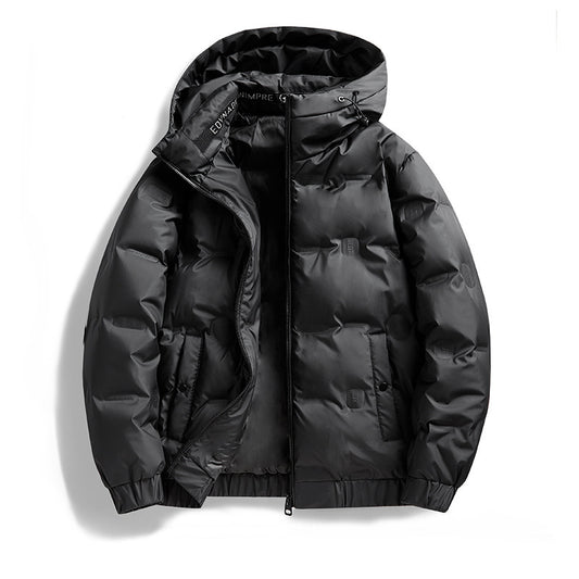 Abrigo Impermeable con Capucha para Hombre - Chaqueta de Plumón Invierno - Image 2