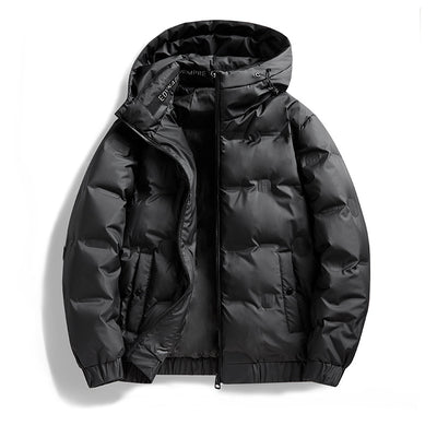 Abrigo Impermeable con Capucha para Hombre - Chaqueta de Plumón Invierno - Image 2