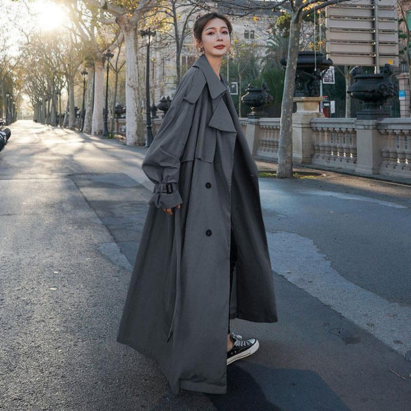 Abrigo Suelto Largo para Mujer - Elegancia Minimalista