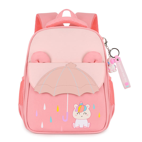 Mochila Escolar Infantil de Contraste para Clases de Preescolar e Intermedio