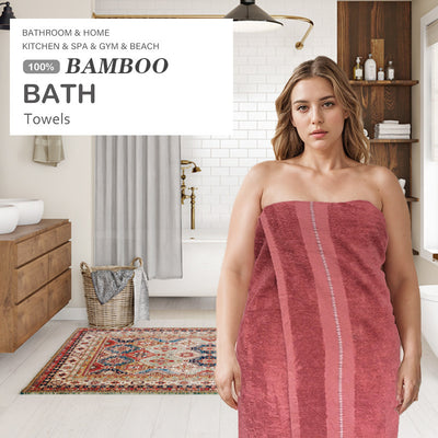 Toalla de Baño Bambú Carbón Activado Extra Gruesa y Absorbente - Image 4