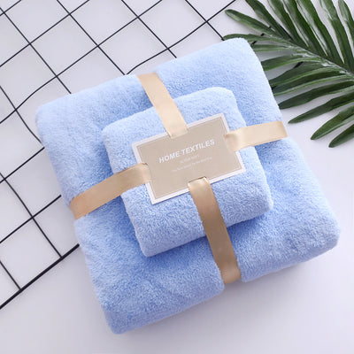 Juego de Toallas de Baño Coral Fleece Alta Densidad - Image 3