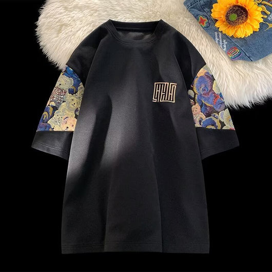 Camiseta Manga Corta Hombre Estilo Chino Diseño Nacional - Image 22