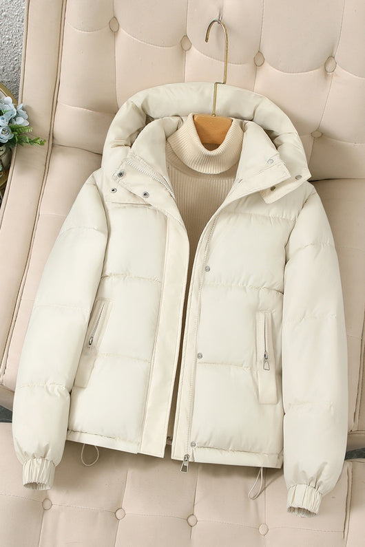Abrigo Acolchado con Capucha para Mujer Petite - Chaqueta de Invierno - Image 8
