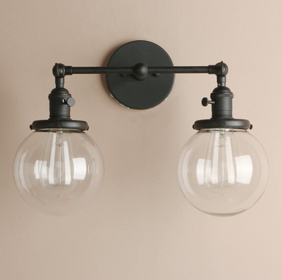 Lámpara de Pared Espejo Esférico Industrial para Dormitorio y Baño - Image 8
