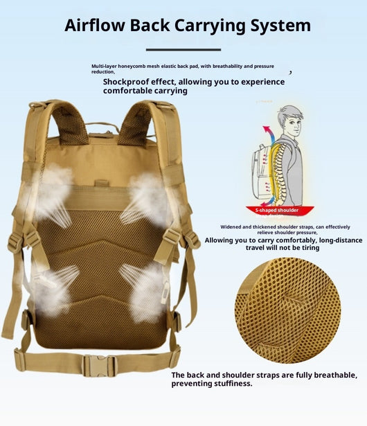 Mochila Táctica 45L para Senderismo - Unisex con Correas Ergonómicas - Image 22