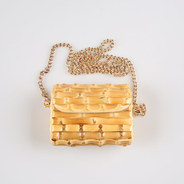 Bolso Bandolera Vintage Bambú Mini para Mujer