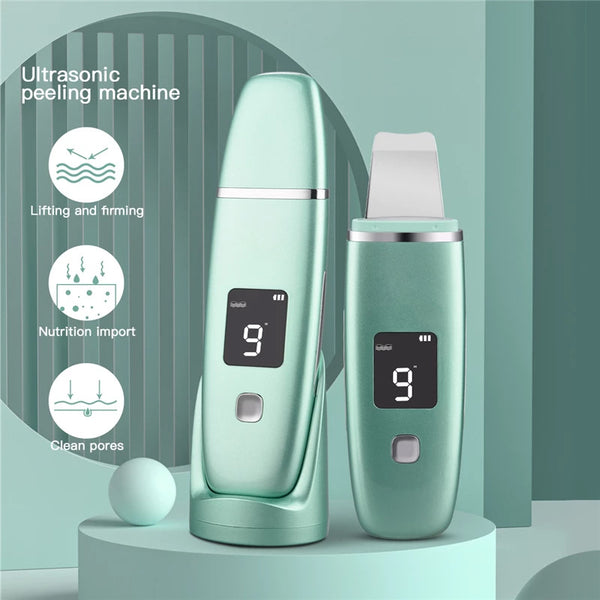 Limpiador Ultrasónico de Poros con LED - Removedor de Puntos Negros y Lifting Facial