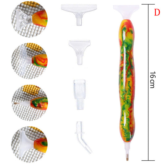 Bolígrafo de Perforación de Diamante Pulido con Pincel de Color - Image 19