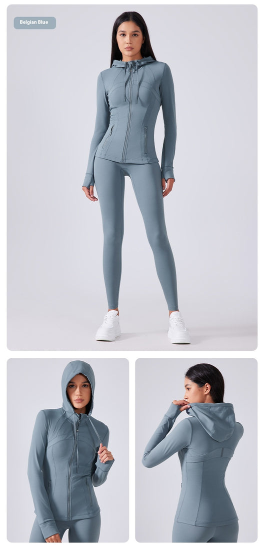Sudadera Deportiva Mujer con Capucha - Efecto Reductor y Silueta Estilizada - Image 14