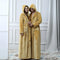 Bata Hooded de Terciopelo Mink para Hombre y Mujer