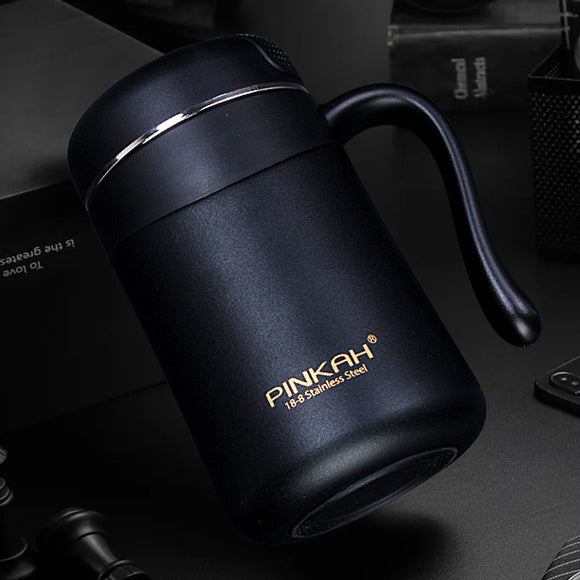 Taza Térmica para Oficina 350ml con Colador Integrado