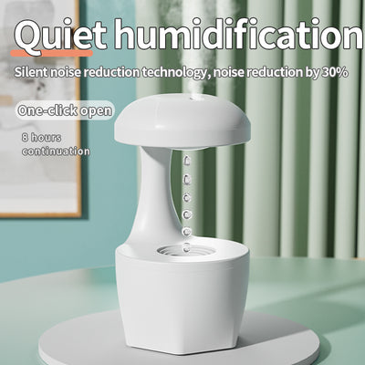 Humidificador Ultrasónico Portátil 800ml con Tecnología Anti-Gravedad y Aromaterapia USB