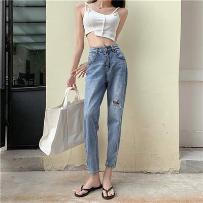 Jeans Rotos Talle Grande para Mujer - Diseño Moderno y Cómodo
