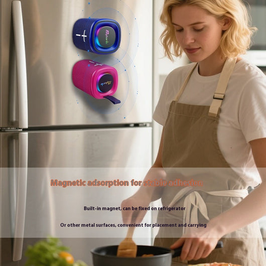 Parlante Bluetooth Magnético Portátil 2 en 1 con Diseño Combinado - Image 5