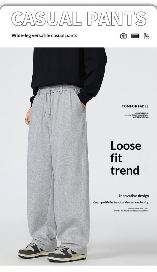 Pantalones de Chándal Holgados con Cordón Estilo Urbano Estadounidense - Image 9