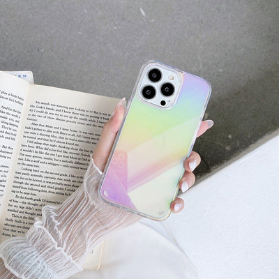 Funda Protectora Bicolor con Bordes Suaves y Efecto Espejo - Image 5