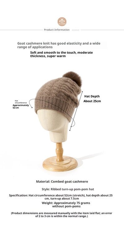Gorro de Cachemira Suave para Otoño e Invierno - Image 9