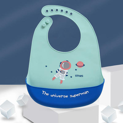 Babero Impermeable 3D con Bolsillo para Comidas Infantiles - Image 4