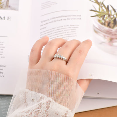 Anillo de Plata Esterlina S925 con Moissanita - Diseño Sofisticado - Image 15