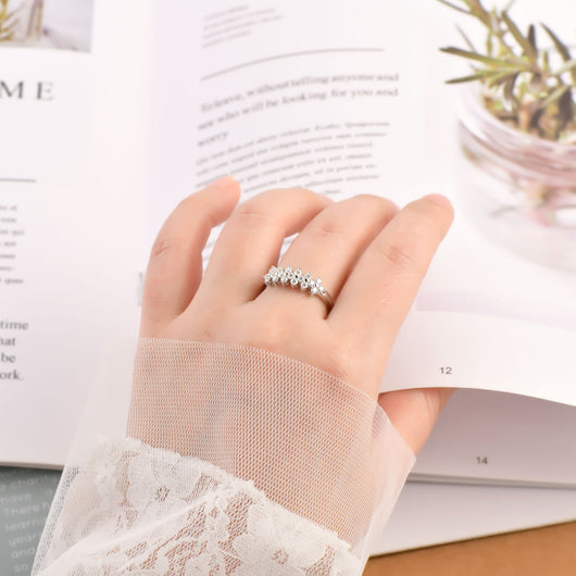 Anillo de Plata Esterlina S925 con Moissanita - Diseño Sofisticado - Image 15