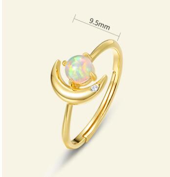 Anillo de Plata Esterlina 925 con Estrella y Luna - Lujo Minimalista para Mujer - Image 6