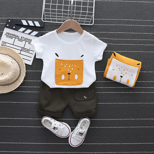 Conjunto Infantil Dos Piezas Estilo Coreano - Ropa de Verano para Niños - Image 9