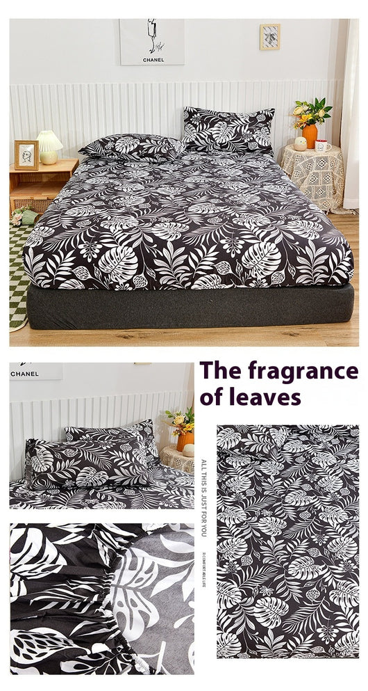 Juego de Sábana Ajustable y Funda de Almohada Estampada Suave - Image 19