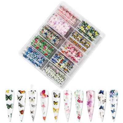 Papeles de Transferencia Láser Mariposa Estrella para Uñas - Image 7