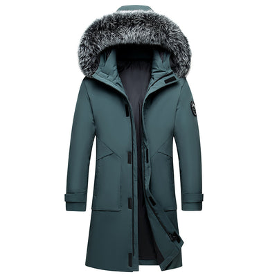 Abrigo Acolchado Hombre con Cuello de Piel de Zorro - Impermeable y Cálido - Image 3