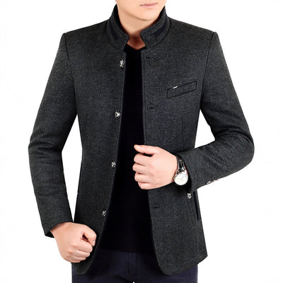 Chaqueta de Lana Premium para Hombre - Estilo Ejecutivo Otoño Invierno - Image 4