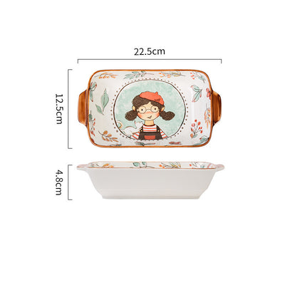 Juego de Platos para Arroz de Cerámica con Diseño de Cuento de Hadas - Image 13