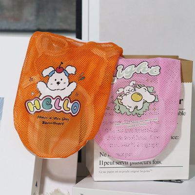 Chaleco Fresco para Mascotas con Estampado de Cuadrícula y Caricaturas - Image 4