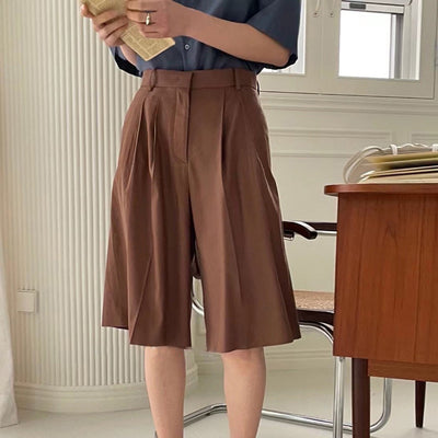 Shorts Cintura Alta Slim Fit Casual para Mujer - Image 4