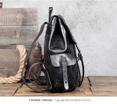 Mochila de Cuero Premium Gran Capacidad - Image 11
